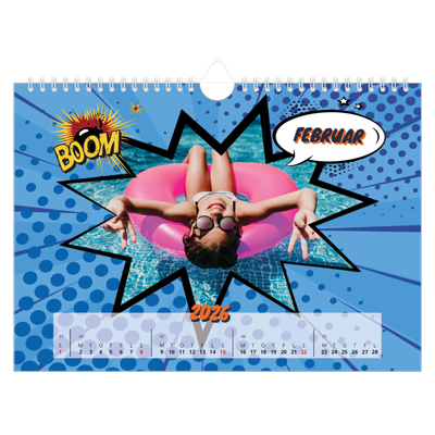 Fotokalender A4 — Tegneserie [Februar]