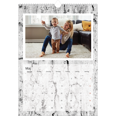 Årskalender A3 — Træbark [kalender forside]