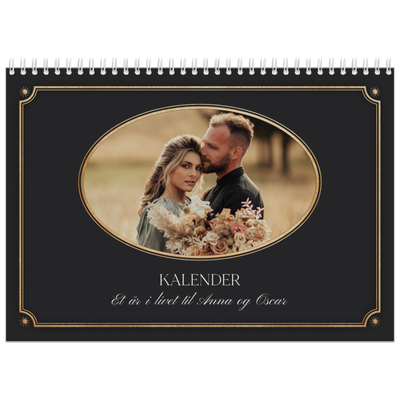 Fotokalender A4 dobbelt (30 x 40 cm) — Vintage klassisk [kalender forside]