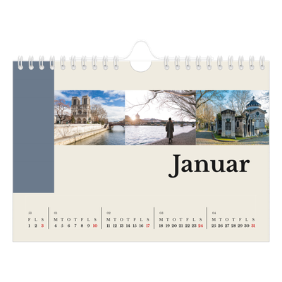 A5 Foto Kalender — Verdens seværdigheder [Januar]