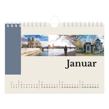 A5 Landskab Fotokalender — Verdens seværdigheder