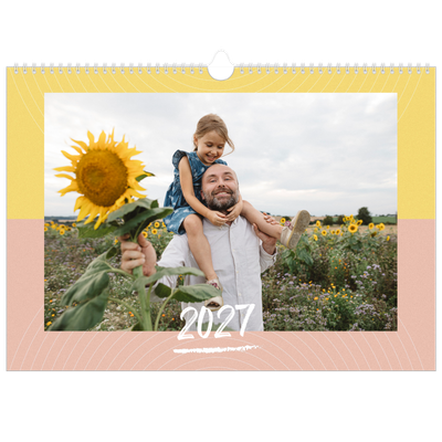 A3 Foto Kalender — Farverig kalender [kalender forside]