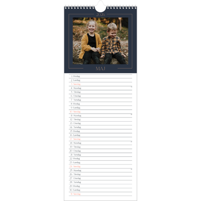 Køkkenkalender  — Berlinerblåt [kalender forside]