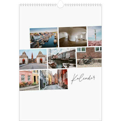 Årskalender A3 — Byferie (hvid) [kalender forside]