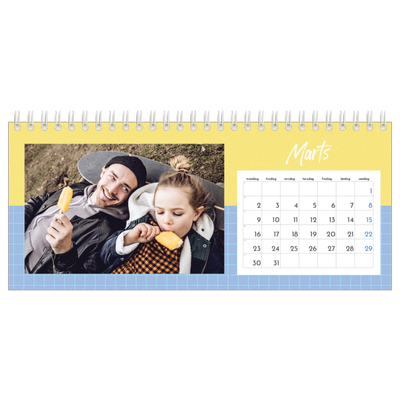 Bordkalendere — Farverig kalender [Marts]