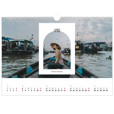 A3 Foto Kalender — Den åbne bue [April]