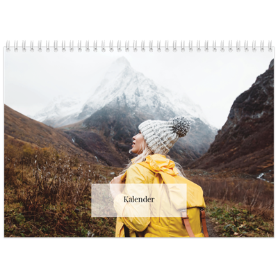 Fotokalender A4 dobbelt (30 x 40 cm) — Klassisk kalender [kalender forside]