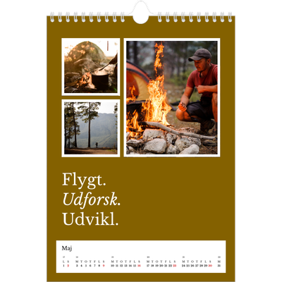 Fotokalender A4 (20 x 30 cm) — Redaktionel Jord [Maj]