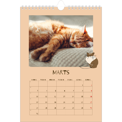 Fotokalender A4 (20 x 30 cm) — legesyg killing [Marts]
