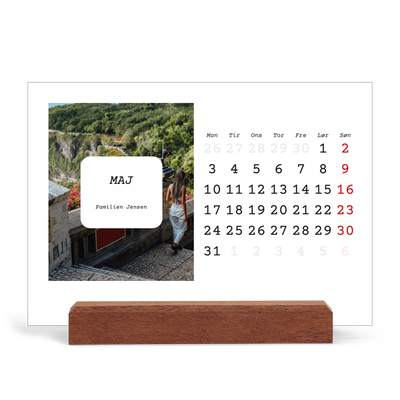 Staffeli kalender - liggende  — Den fulle historie [kalender forside]