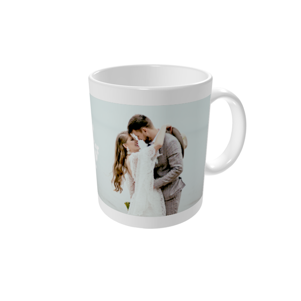 Krus med billede — Blomstmotiv