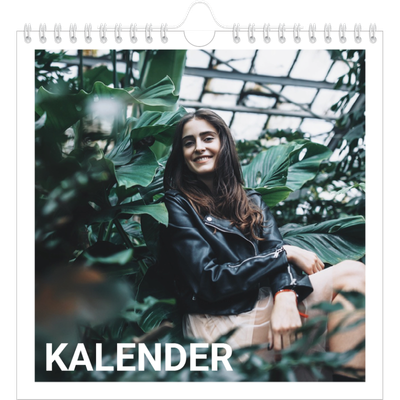Årskalender kvadratisk — Stor måned [kalender forside]