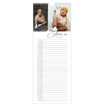 Køkkenkalender  — Øjebliksbilleder og skrift [Marts]