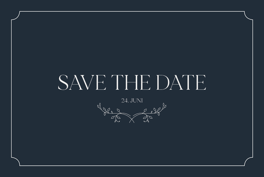 Save the date — Elegance