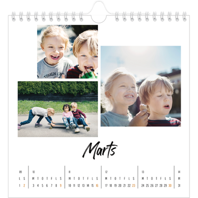 Årskalender kvadratisk — Bogen om mig [Marts]