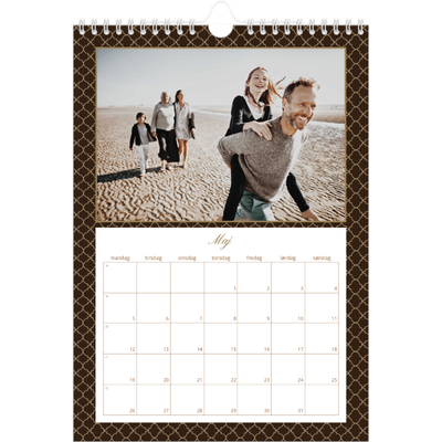 Fotokalender A4 (20 x 30 cm) — Vintage monokrom [kalender forside]