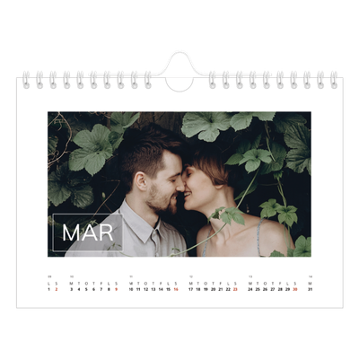 A5 Foto Kalender — Stor dato [Marts]