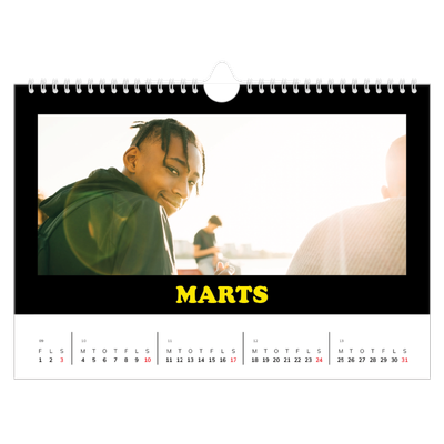 Fotokalender A4 — Sjov type [Juni]