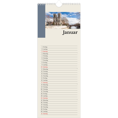 Køkkenkalender  — Verdens seværdigheder [Januar]