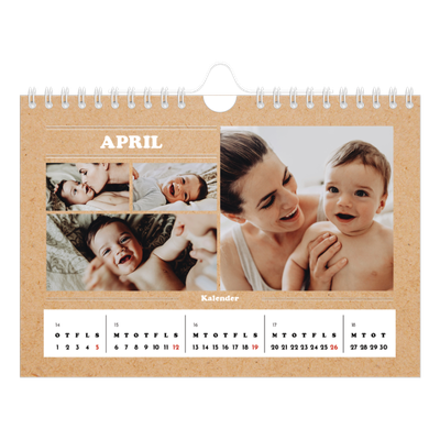 A5 Foto Kalender — Magasinstil [April]