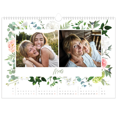 A3 Foto Kalender — Klassiske blomster [Marts]