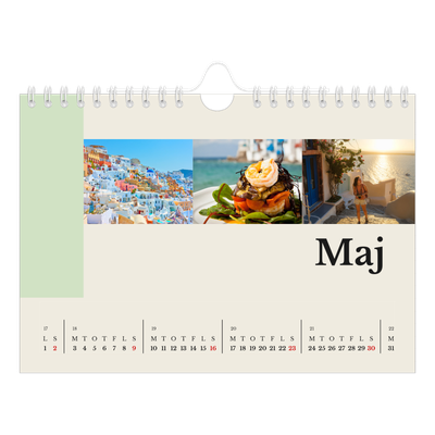 A5 Foto Kalender — Verdens seværdigheder [Maj]