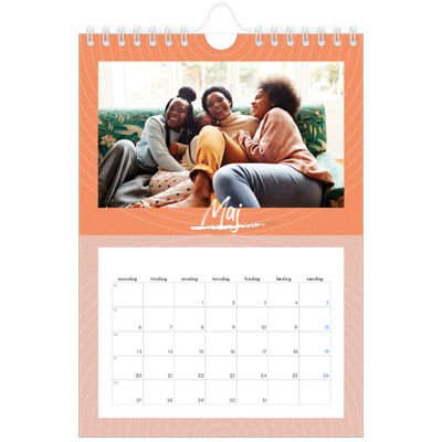 A5 Foto Kalender — Farverig kalender [kalender forside]