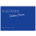 Fotokalender A4 dobbelt (30 x 40 cm) — Klassisk kobolt [kalender forside]