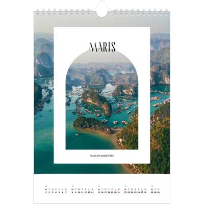 Fotokalender A4 (20 x 30 cm) — Den åbne bue [Marts]