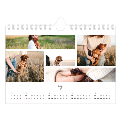 A5 Foto Kalender — Billedcollage [kalender forside]