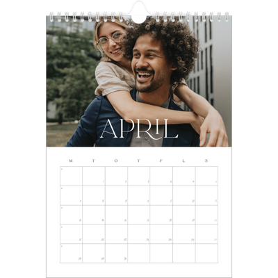Fotokalender A4 (20 x 30 cm) — Store billeder [April]