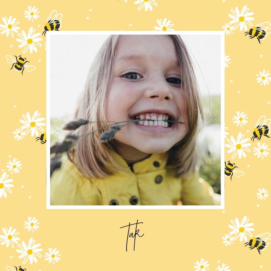 Takkekort — Takkekort med bier