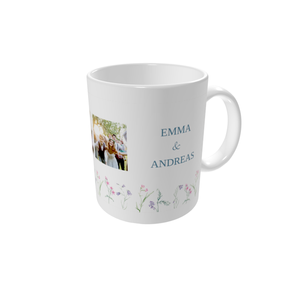 Krus med billede — Markblomst