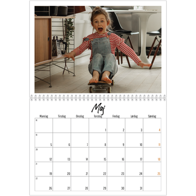Fotokalender A4 dobbelt (30 x 40 cm) — Bogen om mig [kalender forside]