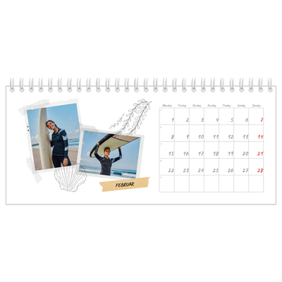 Bordkalendere — Scrapbook stil [Februar]