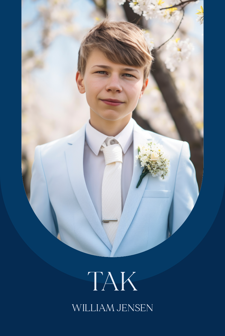 Takkekort — Runde kanter