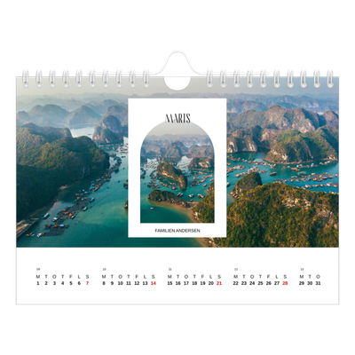 A5 Foto Kalender — Den åbne bue [Marts]