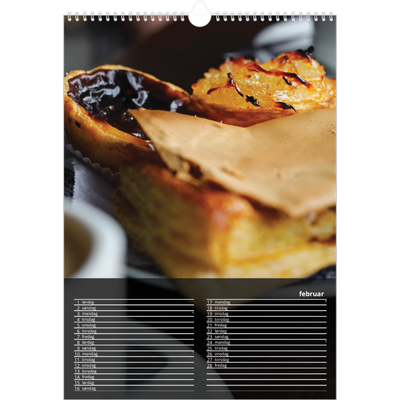 Årskalender A3 — Transparent kalender [Februar]