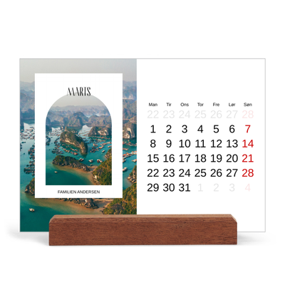 Staffeli kalender - liggende  — Den åbne bue [Marts]