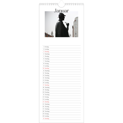 Køkkenkalender  — Min rejseskildring [Januar]
