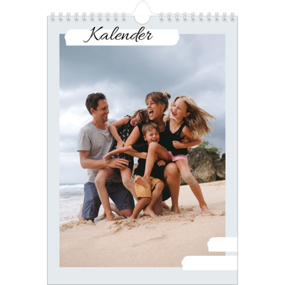 Fotokalender A4 (20 x 30 cm) — Pastellfarver [kalender forside]