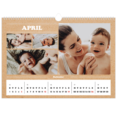 A3 Foto Kalender — Magasinstil [April]
