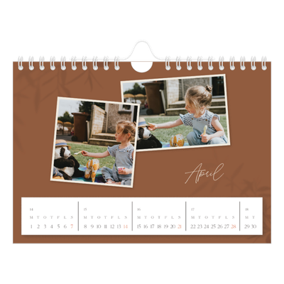 A5 Foto Kalender — Nede på jorden [April]