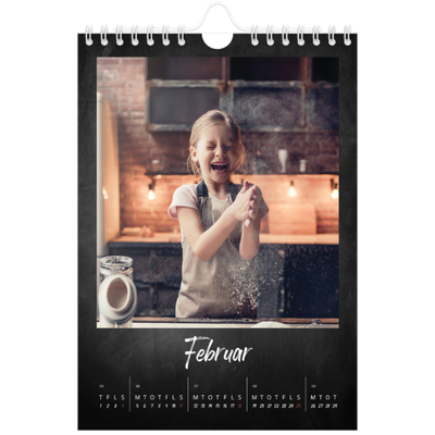 A5 Foto Kalender — Tavlestil [Februar]