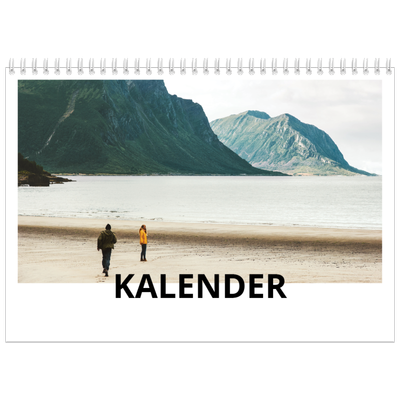 Fotokalender A4 dobbelt (30 x 40 cm) — White space [kalender forside]