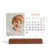 Staffeli kalender - liggende  — Guld stor skrift [Marts]