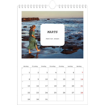 Fotokalender A4 (20 x 30 cm) — Den fulle historie [Marts]