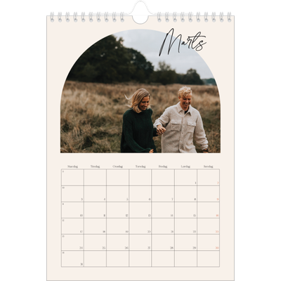 Fotokalender A4 (20 x 30 cm) — Buet billederamme [Marts]