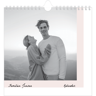 Årskalender kvadratisk — Farverige rammer [kalender forside]