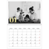 Fotokalender A4 dobbelt (30 x 40 cm) — Store tal i glitter [Januar]